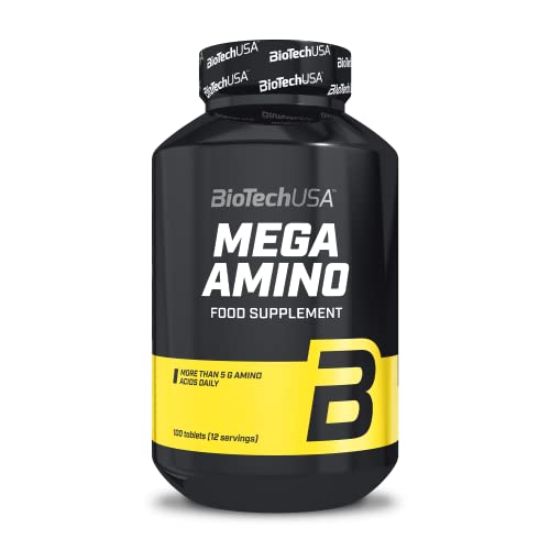 BioTechUSA Mega Amino, Comprimido de suplemento dietético con aminoácidos, 100 comprimidos
