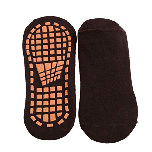 Bexdug Calcetines Antideslizantes para Cama elástica para Interiores, algodón para Hombres y Mujeres, Calcetines Antideslizantes para el Suelo, Gimnasio, Yoga y Pilates