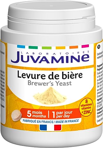JUVAMINE - Levadura de Cerveza - Belleza y Vitalidad - Fórmula Optimizada - Zinc + Vitaminas B2, B3, B8 - Formato 5 Meses - 150 Comprimidos