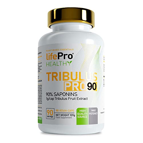 Life Pro Tribulus Pro 90 Caps | Suplemento formulado a base de Tribulus terrestris | Incrementa niveles de testosterona | Aumenta la fuerza y vigorosidad