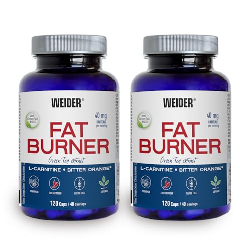 Weider Fat Burner Pack Duo (2x 120 capsulas). Ayuda a la perdida de peso
