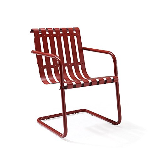 Crosley '3 piezas Gracie Metal al aire libre conversación Juego de asiento con 2 sillas y mesa auxiliar de