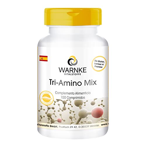 Amino Acids Complex Tri Amino Mix – Complejo de aminoácidos – L-Arginina + Lisina + Ornitina – Altamente dosificado – 100 comprimidos | Warnke Vitalstoffe