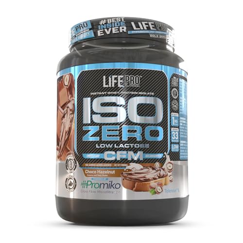 Life Pro Isolate Zero 1Kg | Alimento Deportivo de Proteína de Suero Aislada | Mejora y Crecimiento Muscular, Aumenta Resistencia | Contiene los aminoácidos esenciales | Sin Gluten (Choco-Hazelnut))