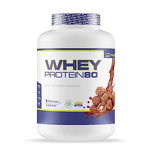 MM SUPPLEMENTS - Whey Protein80-2 Kg - Choco Rocher - Suplemento Deportivo Puro de Calidad - Proteína Whey - Con Lacprodan de Arla y Suero de Leche - Ayuda a Aumentar la Masa Muscular