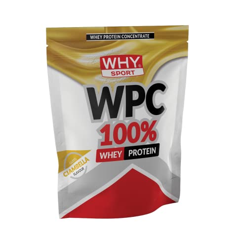WHY SPORT WPC 100% WHEY - Proteína Whey - Proteína en polvo para la masa muscular - Sin gluten - Sabor Donut - 1 kg