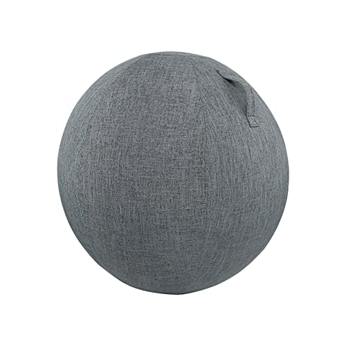 ZOSONET Funda para pelota de fitness, 55 cm, color gris oscuro, funda para pelota de fitness, pelota de fitness, funda de tela para fitness, pilates, yoga, pelota de equilibrio