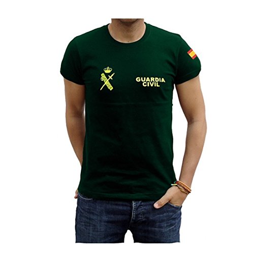 Piel Cabrera Camiseta Guardia Civil (XXL, Verde)