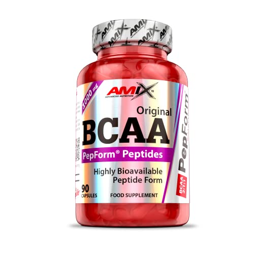 AMIX - Suplemento Deportivo - Bcaa Pepform en Cápsulas 90 - Favorece la Recuperación Muscular - Péptidos de Bcaa de Rápida Absorción - Aminoácidos Esenciales