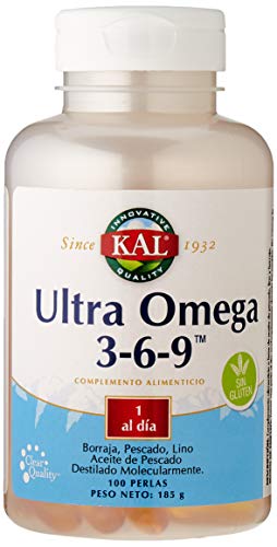 Kal Ultra Omega 3.6.9 | Sin Gluten, 100 CÁPSULAS, 100 ml