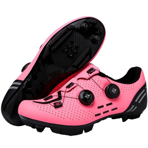 Zapatillas Ciclismo con Cerradura,Zapatos Planos Bicicleta MontañA,Zapatillas Ciclismo Interior Y Exterior,CóModo,Balance,Girar,Zapatos De Senderismo para Mujer