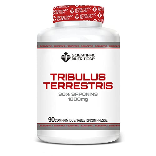 Scientiffic Nutrition - Tribulus Terrestris 1000mg 90% Saponinas, Aumenta la Producción de Testosterona, la Masa Muscular, la Fiuerza y Ayuda a la Recuperación - 90 Cápsulas.