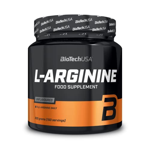 BioTechUSA L-Arginine | Aminoácido en polvo | Aumenta la producción de NO | Ideal para atletas y culturistas | Sin azúcar ni grasa | 300 g