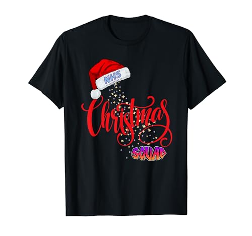 Camisetas de apoyo del NHS Fun Christmas Squad Nurse Doctor Camiseta