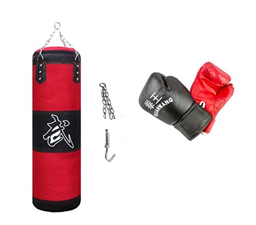 MEDIA WAVE store 10749 Kit de boxeo todo en uno con guantes saco y gancho de entrenamiento