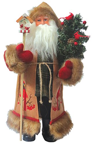 Santa's Workshop Taller de Papá Noel 8130 Cardinal Figura Decorativa de Papá Noel, 15 