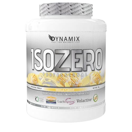 DYNAMIX Isolate Zero Professional 2 kg | isolac | aumento volumen muscular | recuperación post-entreno (Vainilla)