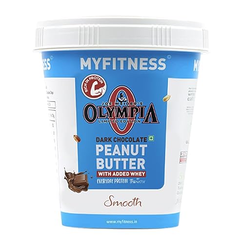 MYFITNESS Peanut Butter Dark Chocolate Smooth Non-GMO Gluten-Free No Preservative All Natural Ingredient High Protein Made with American Recipe, 1 kg