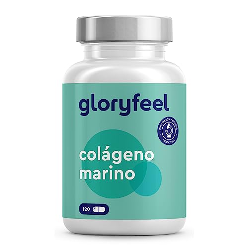 Colágeno Hidrolizado Marino Dosis Alta de 1500 mg 120 Cápsulas | 100% Péptidos Colágeno Marino Puro de Peces Salvajes, Proteínas de Colágeno para la Masa Muscular Para Huesos y Articulaciones