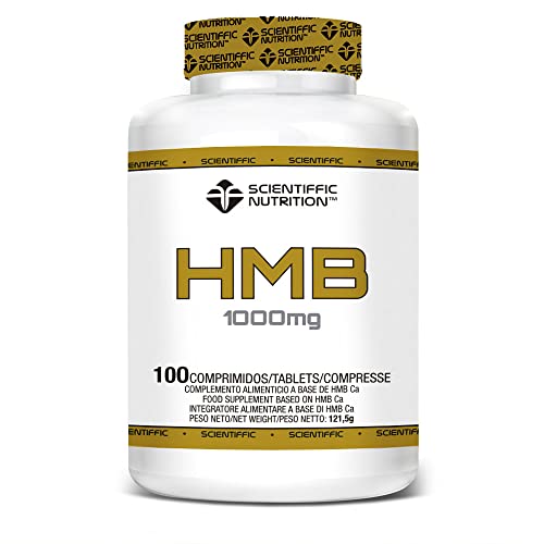 Scientiffic Nutrition - HMB 1000mg, Aminoácido Para Ganar Masa Muscular y Evitar su Pérdida, Anticatabólico, Reduce el Dolor Muscular - 100 Comprimidos
