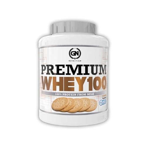 GN Nutrition Premium Whey Protein 100% 2 Kg | Proteina Whey (Galleta Maria) | Ideal Para Crecimiento Muscular y Recuperación