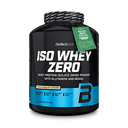 BioTechUSA Iso Whey ZERO, Lactose, Gluten, Sugar FREE, Whey Protein Isolate, 2.27 kg, ChocolateBlanco