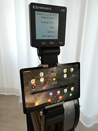 Soporte para tablet y smartphone para Concept2 el dispositivo de remo para tablets de hasta 11 pulgadas de diagonal de pantalla