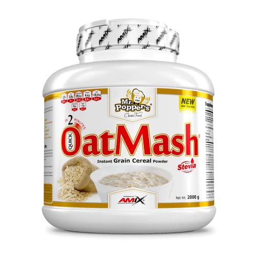 AMIX - Suplemento Alimenticio - OatMash en Formato de 2 kilos - Gran Aporte Nutritivo y Saciante - Mejora el Rendimiento Deportivo - Sabor a Crema de Cacahuate y Galleta