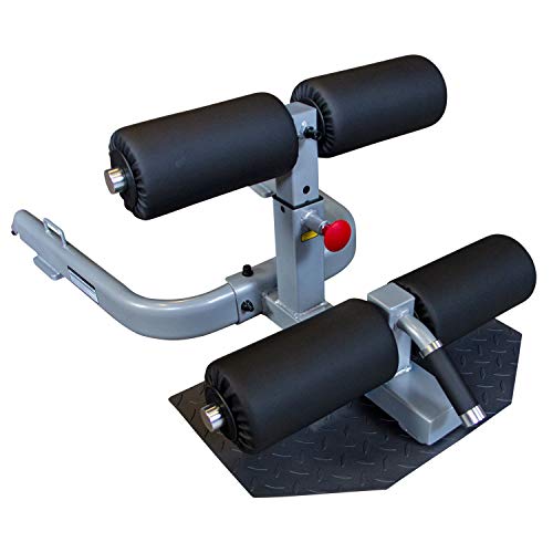 Body-Solid GSS50 - Banco de sentadillas ajustable para entrenamiento de gimnasio en casa, máquina de ejercicios de pierna, color gris