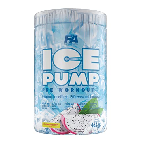 Fitness Authority FA Nutrition Ice Pump Booster | 463 g por recipiente, entrenamiento pre-entrenamiento, efecto de enfriamiento corporal, L-citrulina, beta alanina, cafeína, complemento alimenticio
