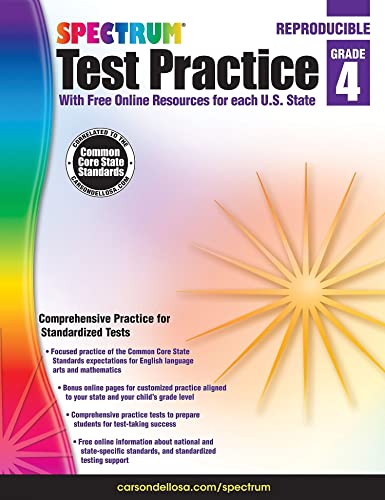 Spectrum Test Practice, Grade 4: With Free Online Resources for Each U.s. State