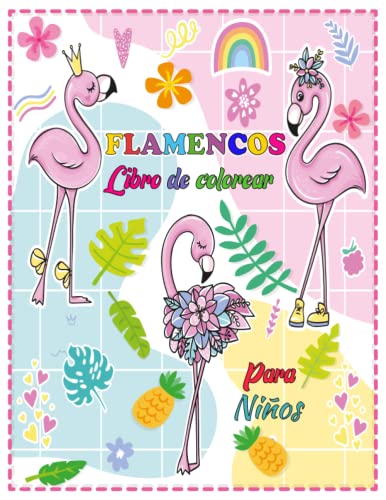 Libro de colorear de flamencos para niños: Ilustraciones únicas de pájaros para colorear | Regalos para bebés, niños y niñas de 2-4, 4-8 años.