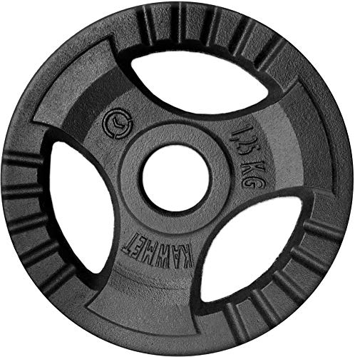 Placa de Peso de Hierro Fundido KAWMET Tri-Grip 30,5mm - 1.25kg