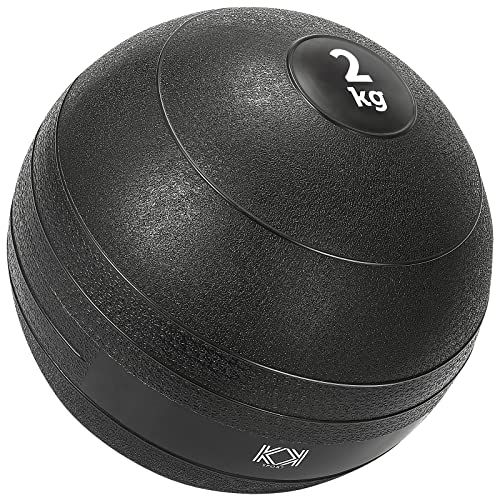 KK Slam Ball,Pelota medicinal resistente de 4 kg, 6 kg, 8 kg, 10 kg, fortalece, esculpe y acondiciona. Gimnasio o uso doméstico. Pelota de entrenamiento para ejercicio y entrenamiento. Fuerza y más.