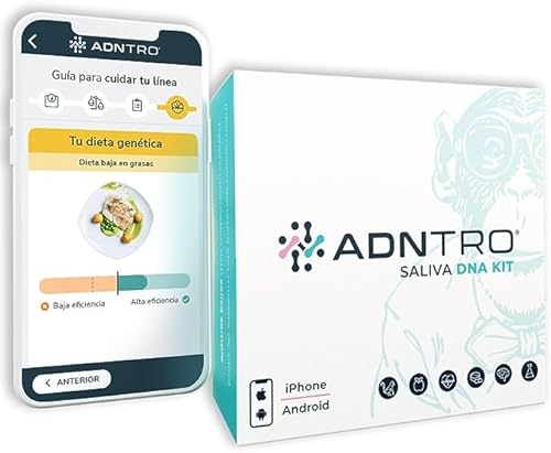 ADNTRO Test ADN Online Test Genético Incluye: Orígenes y Ancestros + Nutricional + Intolerancias + Deporte + Longevidad + Curiosidades | Ampliable: Salud y Rasgos Personalidad (Basic)