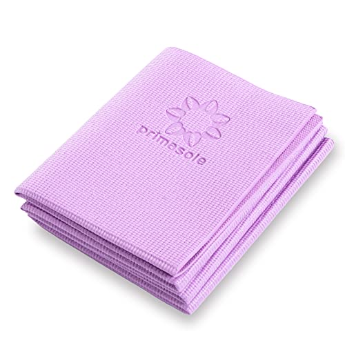 【Marca limitada de Amazon】Primasole Esterilla de yoga plegable de cuarzo color morado Fitness Pilates (68 pulgadas de largo x 24 pulgadas de ancho x 1/4 pulgadas de grosor) PSS91NH049A