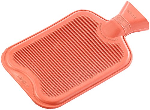PEARL Botellas de agua caliente de goma: Bolsa de agua caliente XL roja, 2 litros (Botellas de agua caliente)