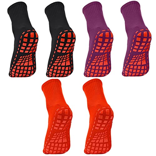 3 PARES CALCETINES ANTIDESLIZANTES para MUJER y HOMBRE CALCETINES para YOGA y PILATES MUJER HOMBRE