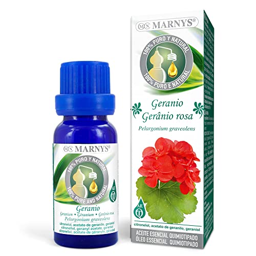 MARNYS Aceite Esencial Geranio 100% Puro Quimiotipado 15ml