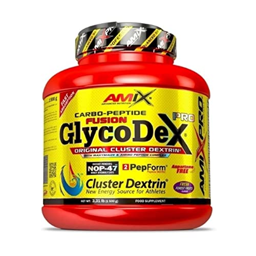 AMIX - Bebida Energética - GlycodeX Pro en Formato de 1,5 kg - Ayuda a Mejorar el Rendimiento y la Recuperación Muscular - Sabor Natural