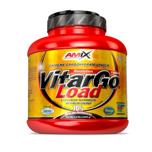 AMIX - Carbohidrato Rápido - Vitargo Load - Carbohidrato para Aumentar la Masa Muscular - Complemento Deportivo Para Atletas de Élite - Sabor Naranja - 2 KG