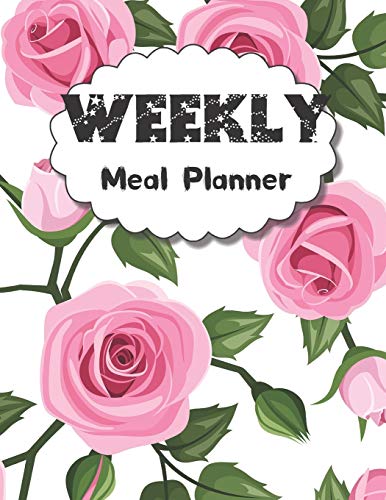 Weekly Meal Planner: 55 Week Food / Planner / Log / Diary / Journal / Calendar ( Pages With Plate Pattern, Grocery Shopping List, Eat Records ) (Get Fit)