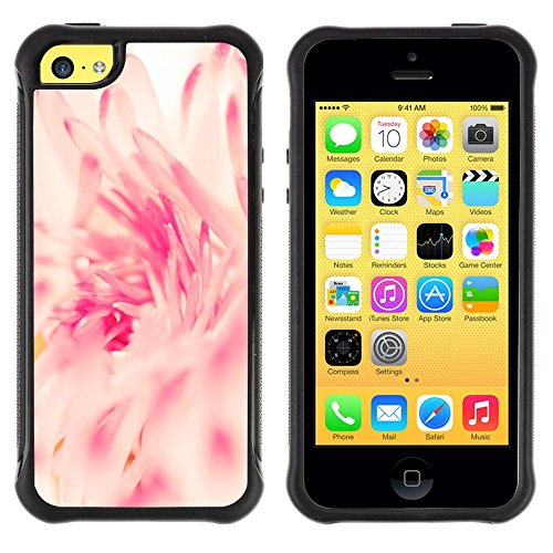 LASTONE PHONE CASE / Suave Silicona Caso Carcasa de Caucho Funda para Apple Iphone 5C / Pink White Sun Vignette Spring