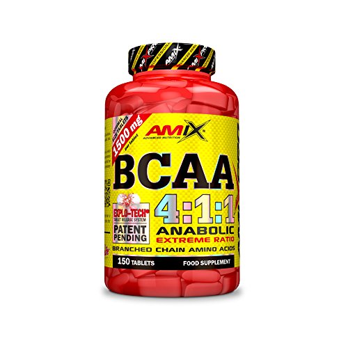 AMIX - Suplemento Alimenticio BCAA Instantized 4:1:1 en 150 Tabletas - Ayuda a Eludir el Catabolismo Muscular - Estimula la Recuperación Muscular - Favorece la Síntesis Proteica