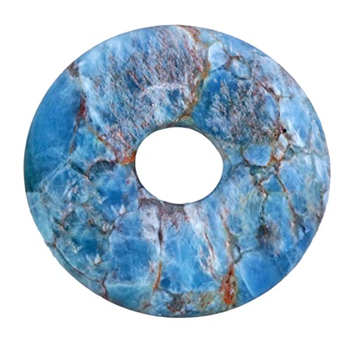 Lebensquelle Plus Apatita - Donut con piedras preciosas (30 mm de diámetro), Piedra preciosa, Cuarzo