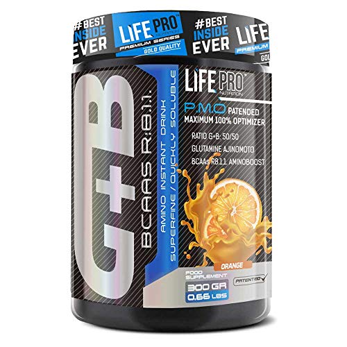 Life Pro BCAA + Glutamina Ajinomoto 300gr | Incrementa la Síntesis Proteica | Crecimiento y Mantenimiento Muscular