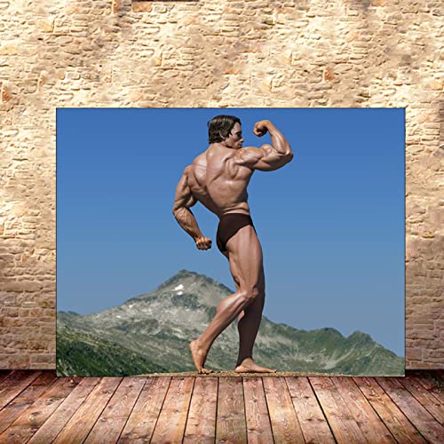 Arnold Schwarzenegger Poster Músculo Hombre Culturismo Poster Entrenamiento Poster Hogar Gimnasio Decoracion Ejercicio Motivacional Cita Impresiones Inspirador Pared Arte Gimnasio Poster 0315270