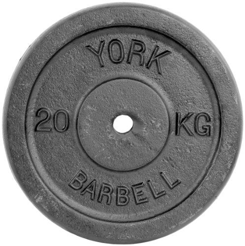 York Single Standard - Pesa de Hierro, tamaño 25 Kg, Color 378