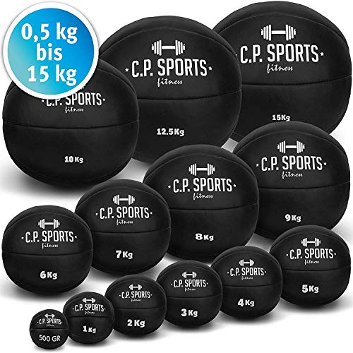 C.P.Sports Balón Medicinal K5, Peso Pelota, balones medicinales, – Disponible: 1 kg – 10 kg Talla:3 kg