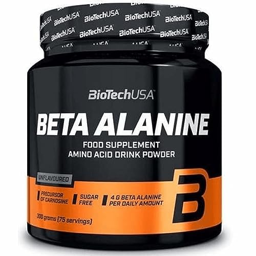 BioTechUSA Beta-Alanine Polvo | Potenciador de Carnosina | Ideal para Atletas y Fisicoculturistas | Sin Azúcar | 300 g | Sabor Neutro
